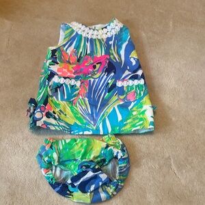 Lilly Pulitzer Tropical Print Baby Outfit